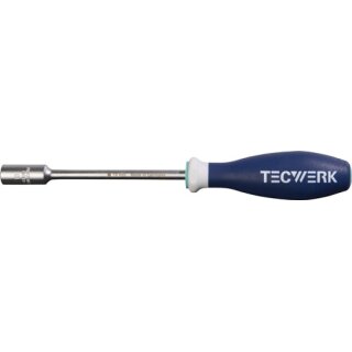 Sechskantsteckschlüssel SW 10mm Klingen-L.125mm Gesamt-L.240mm 3K-Griff TECWERK