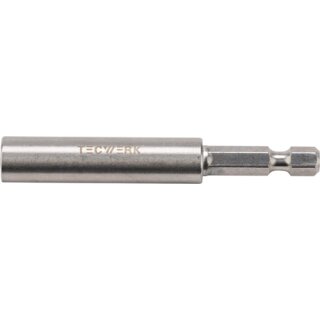 Bithalter 1/4 Zoll F 6,3 1/4 Zoll C 6,3 Magnet,Spreng-Ri L.75mm TECWERK