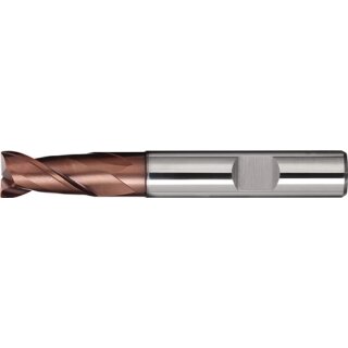 Bohrnutenfräser DIN 6527L TypN D.8mm Einsatz-L.25mm VHM TiAlN HB Z.2 TECWERK