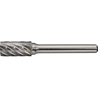 Frässtift ZYA INOX D.12mm Kopf-L.25mm Schaft-D.6mm HM Verz.Normal,fein TECWERK