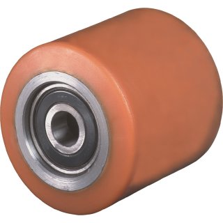 Gabelrolle PUR Naben-L.75mm Rad-B.75mm D.82mm BS ROLLEN