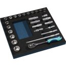 Werkzeugmodul 27-tlg.2/3-Modul Steckschlü.TECWERK