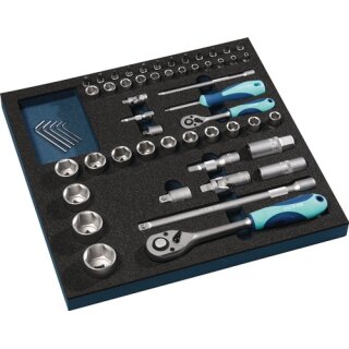 Werkzeugmodul 55-tlg.2/3-Modul Steckschlü.TECWERK