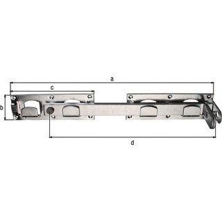 Doppeltorberwurf L/R verwendbar 430x70x180x333mm Loch-5mm 12 GAH