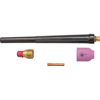 TIG-Zubehörkit 4-tlg.in Ku.-Box m.Gaslinse,WE 2,4mm ABITIG 17,18,26 A.BINZEL