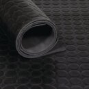Gummiflachnoppenmatte B.1,4m L.10m D.3mm schwarz NR/SBR...