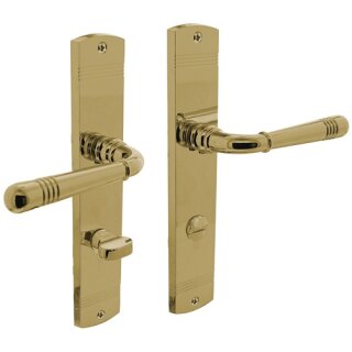 Langschildschildgarnitur Helena Zamak F3 MS WC 72mm DIN L/R INTERSTEEL