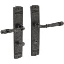 Langschildschildgarnitur Helena Zamak F77 Grau WC 72mm...