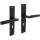 Langschildschildgarnitur Baustil Zamak F71 schwarz BB 72mm DIN L/R INTERSTEEL