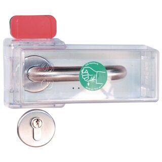 Fluchttürhaube Typ K Sicherung v.Türklinken Macrolon-Kunststoff transp.GFS
