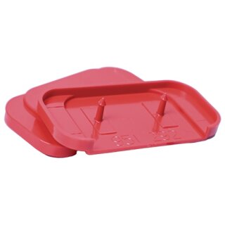 Ersatzoberplatte Typ K Ersatzteil f.Haube Typ K 1 Macrolon-Kunststoff rot GFS