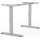 Tischgestell weißalu.RAL 9006 Hub 650-830mm H.900mm Schrauben BMB
