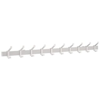 Wandgarderobe Alu.F1 ma silber 10 Hut-/Mantelhaken L.1250mm