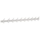 Wandgarderobe Alu.F1 ma silber 10 Hut-/Mantelhaken L.1250mm