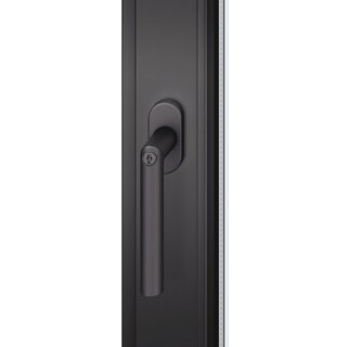 Fenstergriff 34 1076 Alu.30-35mm schwarz elox.m.Rastung FSB