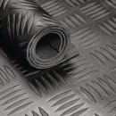 Gummihammerschlagmatte B.1,4m L.10m D.3mm schwarz NR/SBR...