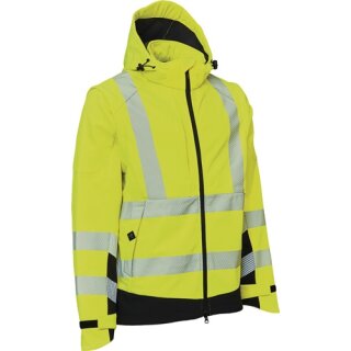 Warnschutz Softshelljacke VISIBLE XTREME Gr.M warngelb/schwarz ELKA RAINWEAR