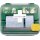 Pflasterspender Soft Foam Spender 2-in-1 B142xH123xT138ca.mm grün,transparent