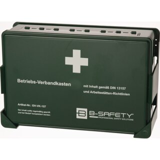 Betriebsverbandkasten DIN 13157 B270xH175xT90ca.mm grün B-SAFETY