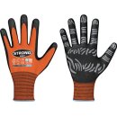 Handschuhe TIGER TOUCH Gr.9 orange/schwarz 92% PA/8%...