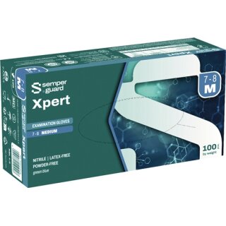 Einw.-Handsch.SEMPERGUARD XPERT Gr.8-9 blau Nitril 100 St./Box