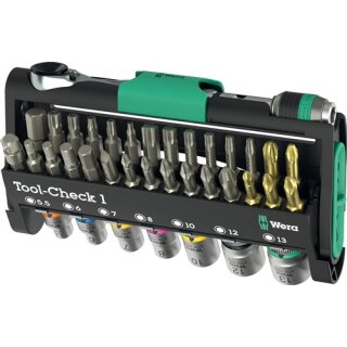 Bit-/Steckschlüsselset Tool-Check 1 38-tlg.WERA