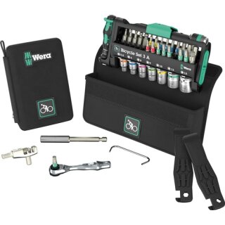 Bit-/Steckschlüsselset Bicycle Set 3 A 38-tlg.BZT PH/TORX®/Schlitz/6-KT.WERA
