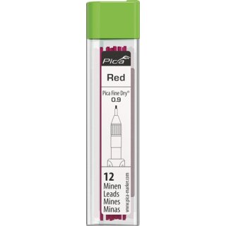 Ersatzmine 12x rot präzises Anzeichnen 12 Minen/Set PICA