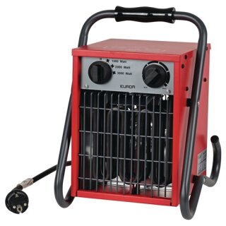 Elektroheizer 308,88 m³/h 1000/2000/3000 W 16 A EUROM