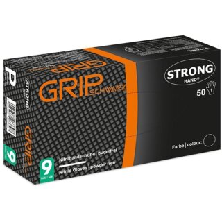 Einw.-Handsch.Grip Schwarz Gr.11 schwarz Nitril 50 St./Box