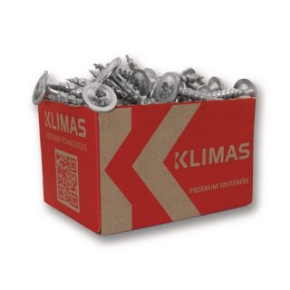 Tellerkopfschraube 6x140 Tellerkopf hell verz.TX30 KLIMAS