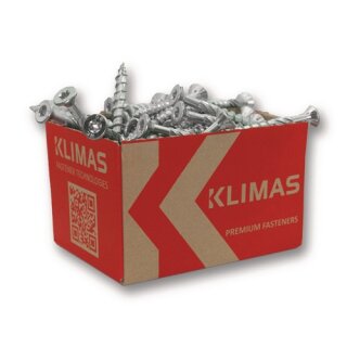 Spanplattenschr.4,5x60 Senkkopf hell verz.TORX KLIMAS