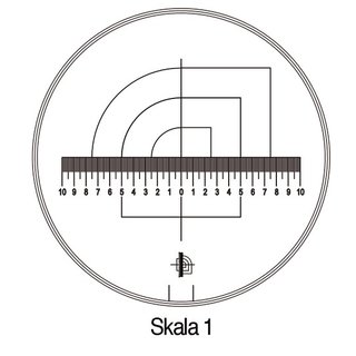 Standlupe Tech-Line Vergr. 8x Vario Skala 1,2,3,4,5 6tlg. Schweizer