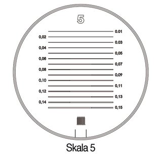 Standlupe Tech-Line Vergr. 8x Vario Skala 1,2,3,4,5 6tlg. Schweizer