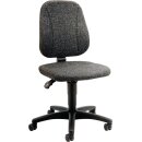 Arbeitsdrehstuhl Unitec Rollen Stoffpolster grau...