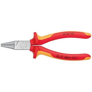 Rundzange L.160mm Zange verchr.Mehrkomp.-Hlle KNIPEX