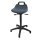Drehhocker m.Bodengleitern PU-Schaum blau Sitz-H.490-680mm