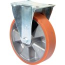 Bockrolle 125mm 200kg Guß-PUR 115x85mm Alu.BS ROLLEN