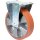 Bockrolle 125mm 200kg Guß-PUR 115x85mm Alu.BS ROLLEN