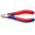 Elektronikseitenschneider L.130mm Form 0 Facette ja 2K-Hülle spiegelpol.KNIPEX