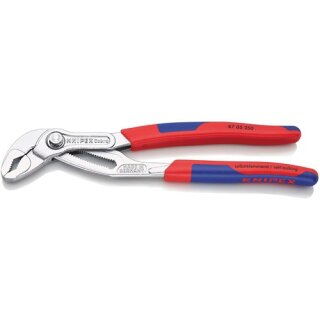 Wasserpumpenzange Cobra® L.250mm Spann-W.46mm verchr.Mehrkomp.-Hülle KNIPEX