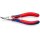Elektronik-Greifzange Gesamt-L.145mm flachrunde Backen Form 8 Mehrkomp.-Hüllen