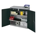 Werkzeug-/Beistellschrank H1000xB1000xT500mm 2Schubl.,2 BD lichtgrau STUMPF