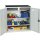 Werkzeug-/Beistellschrank H1000xB1000xT500mm 2Schubl.,2 BD lichtgrau STUMPF
