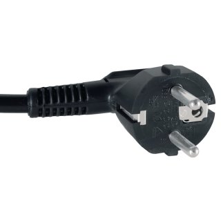 Anschlussleitung H05VV-F 3x1,5 mm² 3m m.Winkelstecker schwarz f.Innen