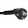 Anschlussleitung H05VV-F 3x1,5 mm² 3m m.Winkelstecker schwarz f.Innen