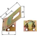Sicherheits-Überfalle L.93x38mm B.37mm STA galv....