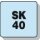 Werkzeugträger SK40 a. PP Modul 6er B.595xT.90xH.101mm