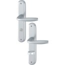 Langschildgarnitur NY 1810/273P Alu.F1 SK/OL 78mm DIN L/R...