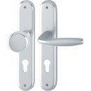 Langschildgarnitur NY 53/273P/1810 Alu.F1 PZ 72mm DIN L/R...